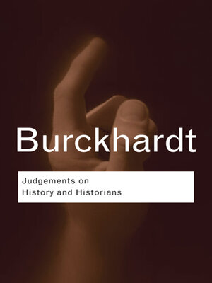 cover image of Judgements on History and Historians